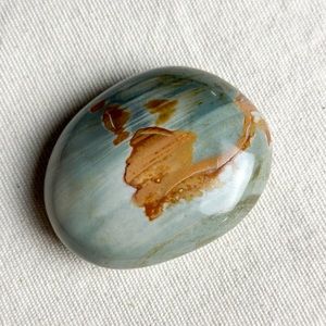 Polychrome Jasper large crystal palm stone